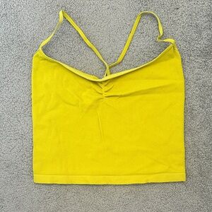 FP Movement by Free People Yellow Spaghetti Strap Women’s Tank Top